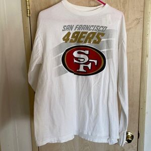 White long sleeve SF 49ers t-shirt Lg. Make offer. No likes or bundles